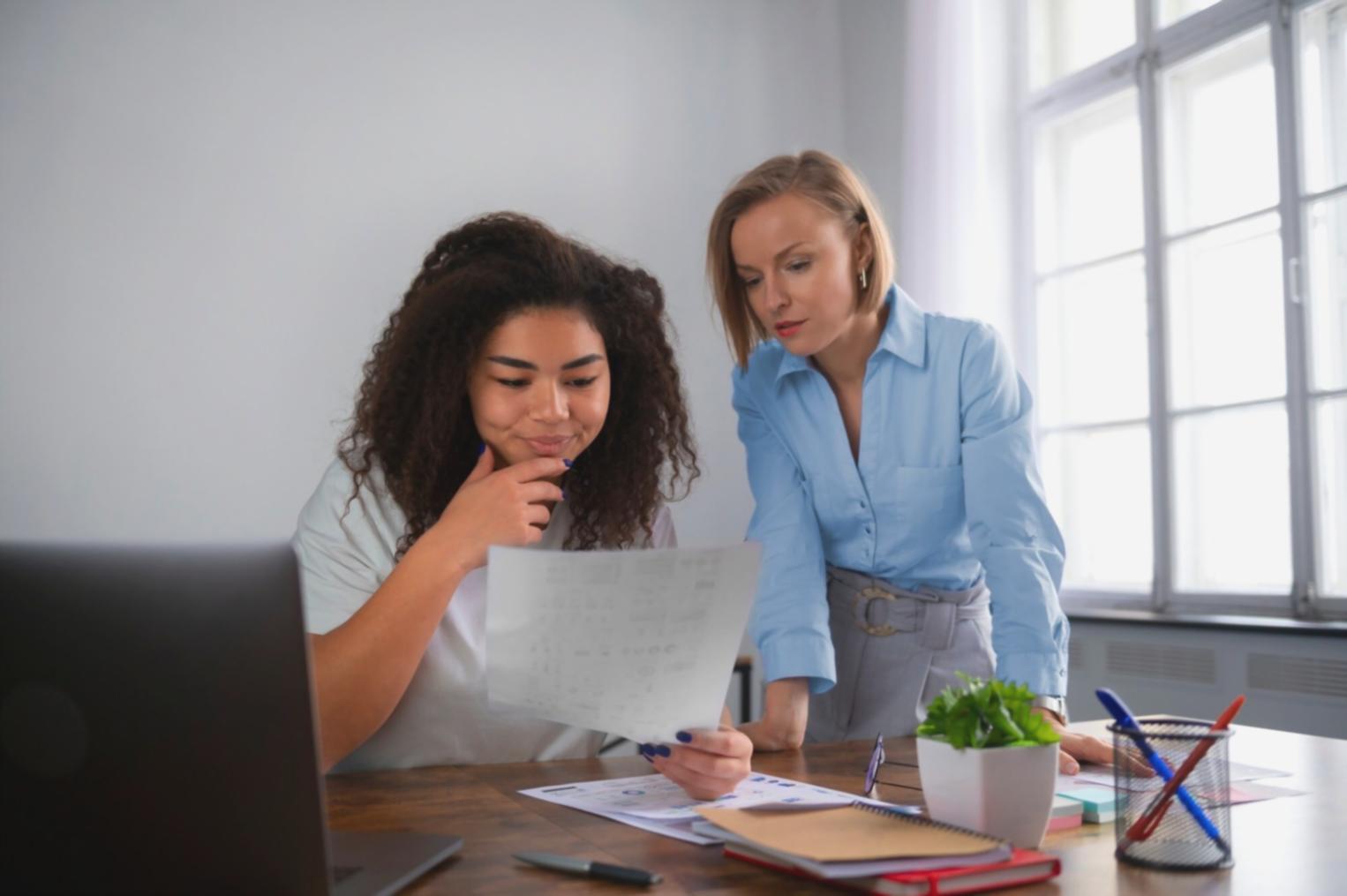 Financial analysis workspace with data visualizations